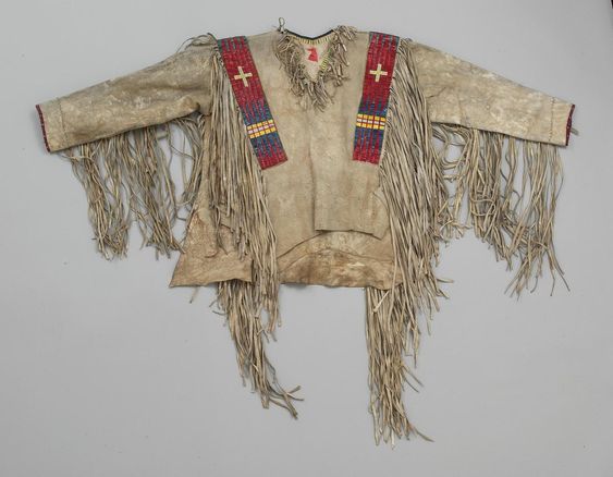 Native American Beaded War Shirt Od Look Powwow Regalia PWS290