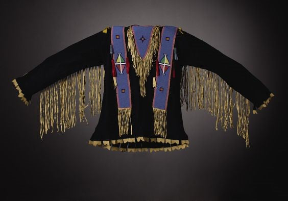 Native American Beaded War Shirt Powwow Regalia PWS488