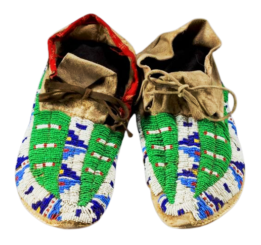 Native American Beaded Moccasin