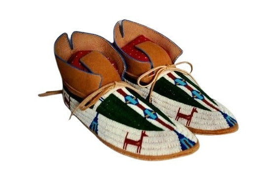 Native American Beaded Moccasin