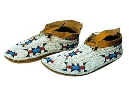 Native American Beaded Moccasin