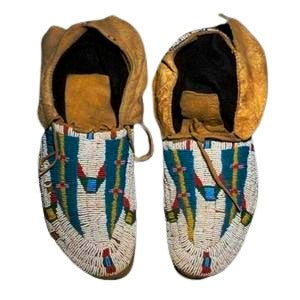 Native American Beaded Moccasin