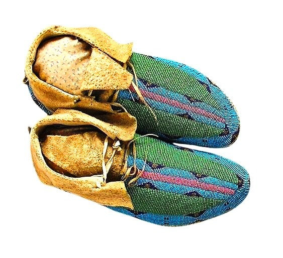 Native American Beaded Moccasin