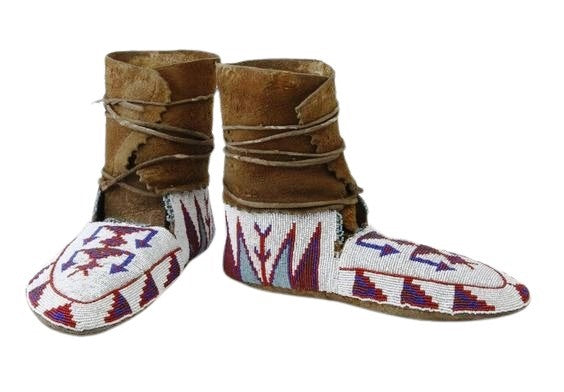 Native American Beaded Moccasin