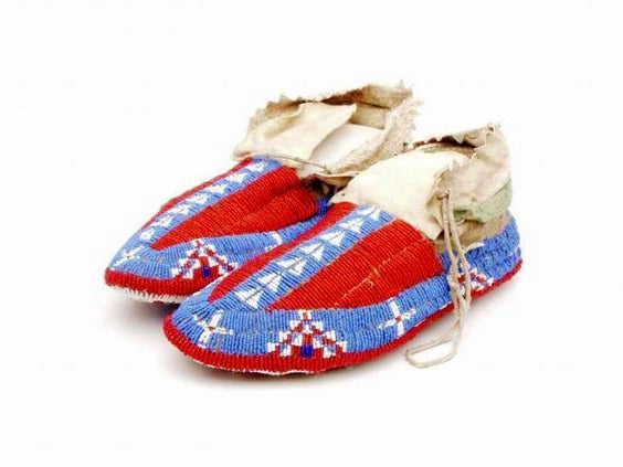 Native American Beaded Moccasin