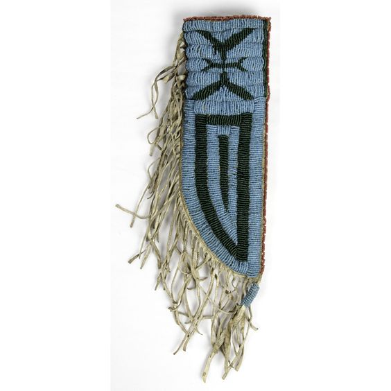 Native American Beaded Knife Sheath for Powwow PWKN101