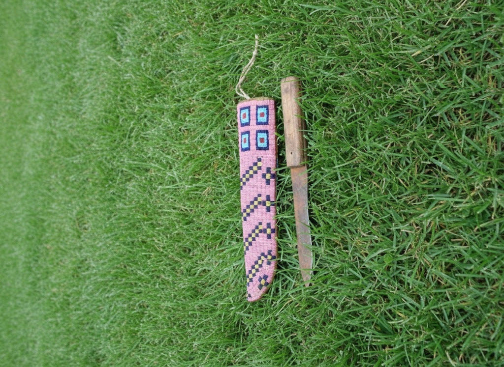 Native American Beaded Knife Sheath