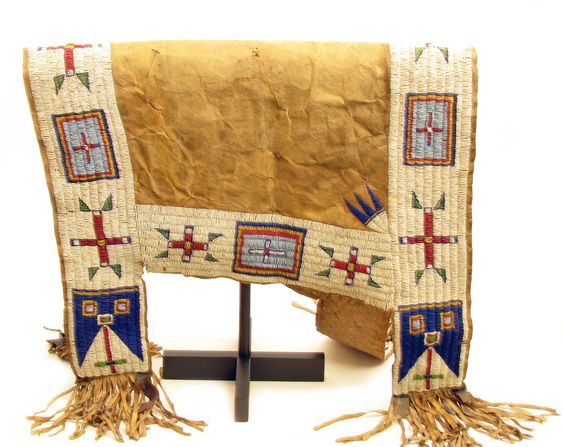 Handcrafted Native American Beaded Horse Regalia Saddle Blanket PWSD113