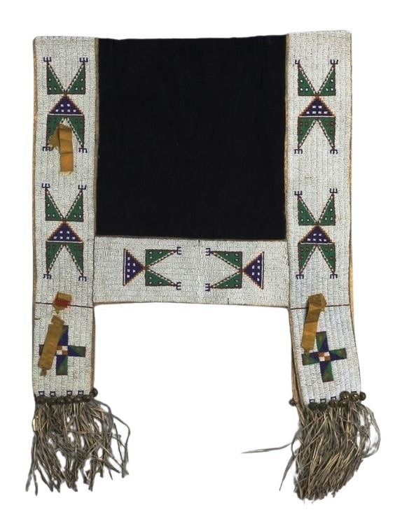 Handcrafted Native American Beaded Horse Regalia Saddle Blanket PWSD118