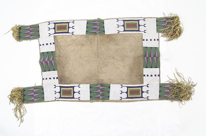 Handcrafted Native American Beaded Horse Regalia Saddle Blanket PWSD128