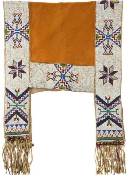 Handcrafted Native American Beaded Horse Regalia Saddle Blanket PWSD105