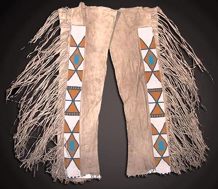 Native American Beaded Leather chaps