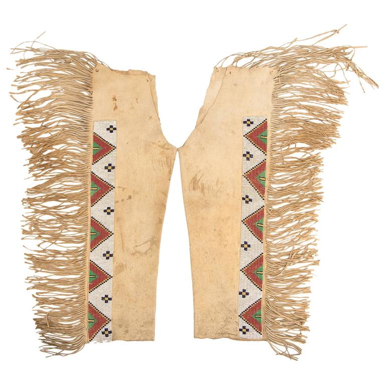 Native American Beaded Leather chaps