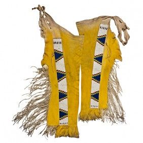 Native American Beaded Leather chaps