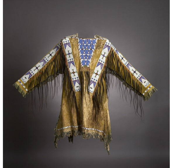 Native American Beaded War Shirt Powwow Regalia PWS162
