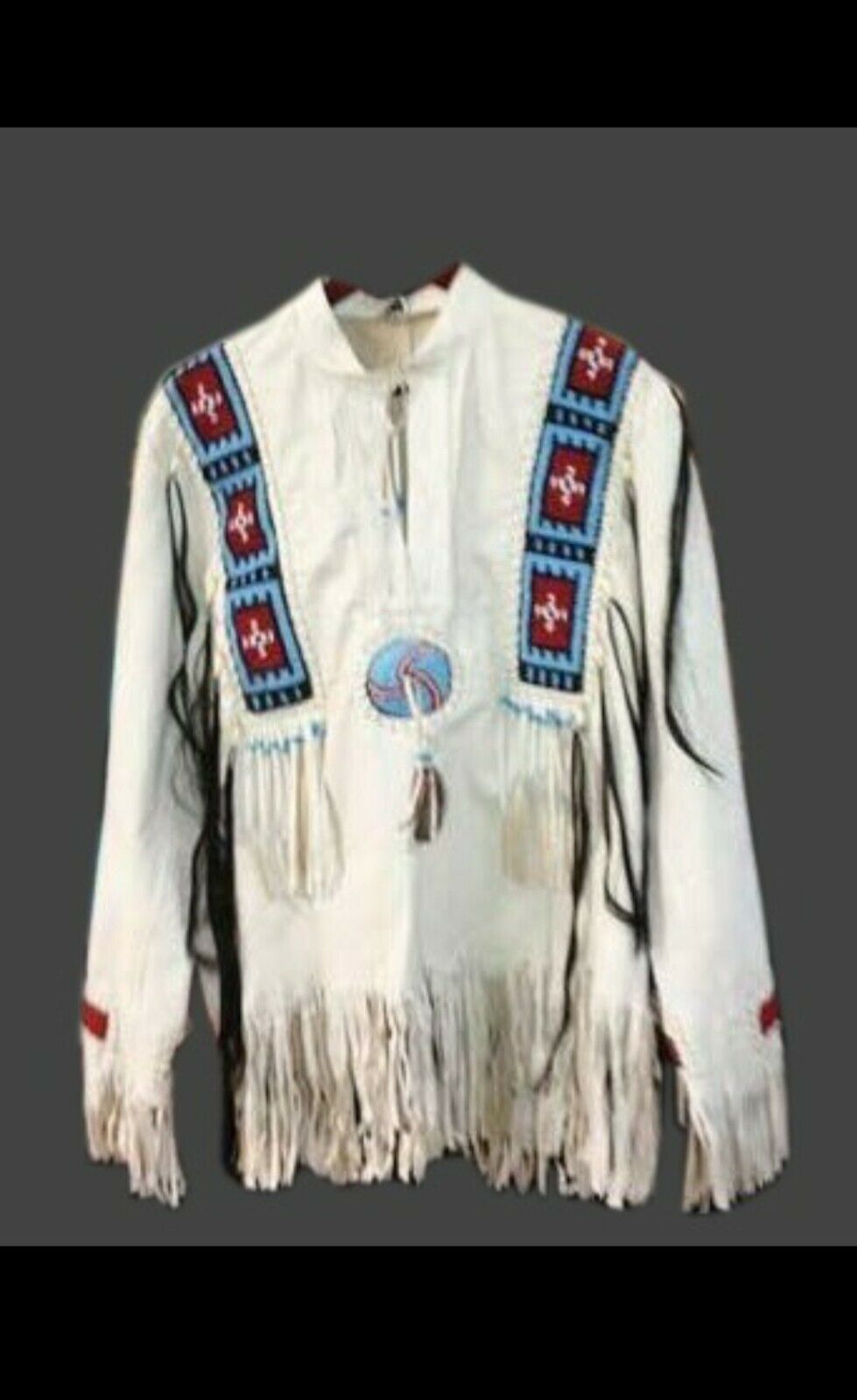 Native American Beaded War Shirt Powwow Regalia PWS34