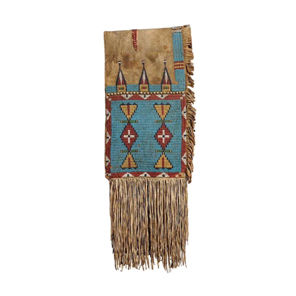 Handcrafted Native American Beaded Horse Regalia Saddle Bag PWSD336