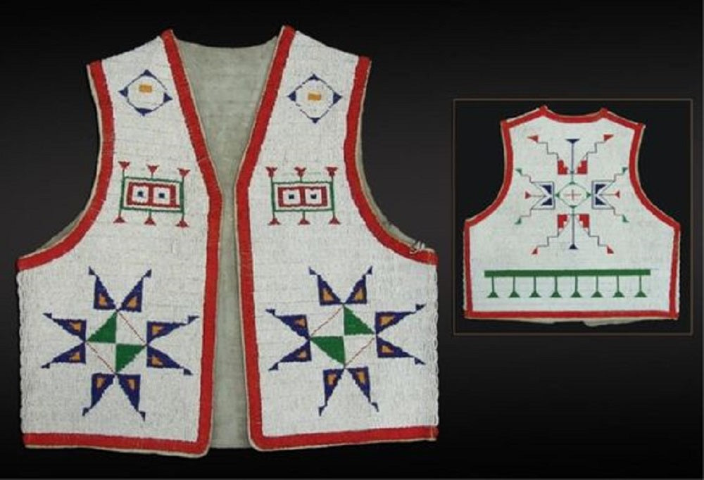 Native American Powwow Beaded Vest for Men NPV109
