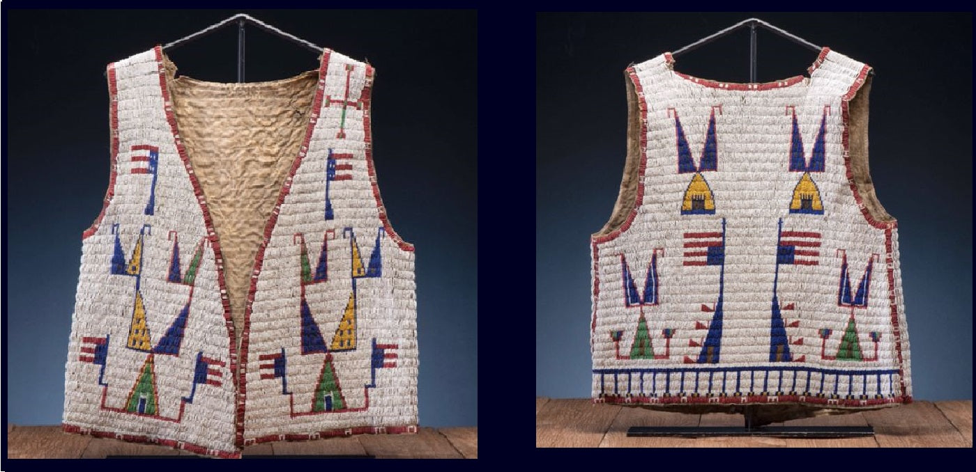 Native American Powwow Beaded Vest for Men NPV116