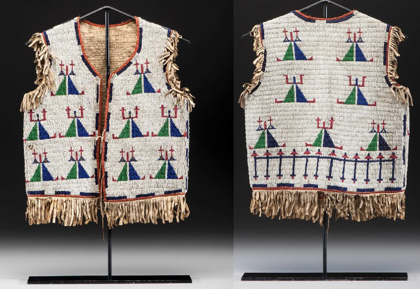 Native American Powwow Beaded Vest for Men NPV125
