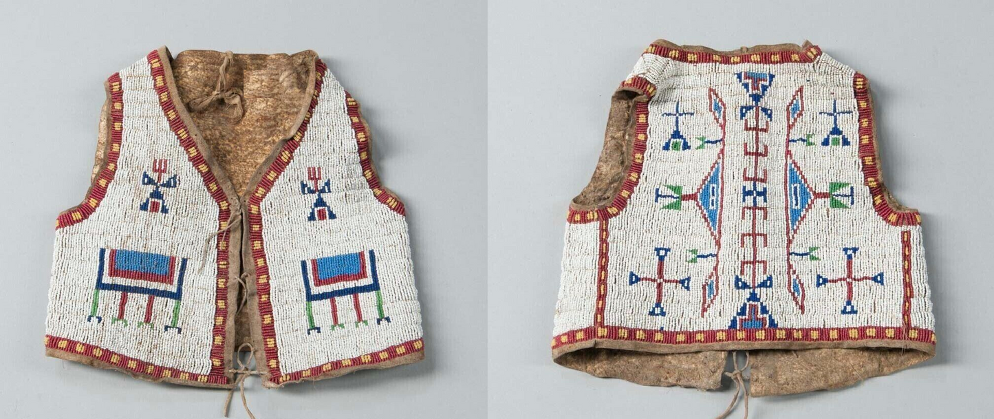 Native American Powwow Beaded Vest for Men NPV191