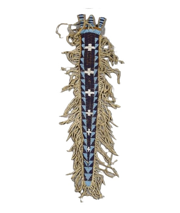 Native American Beaded Knife Sheath for Powwow PWKN127