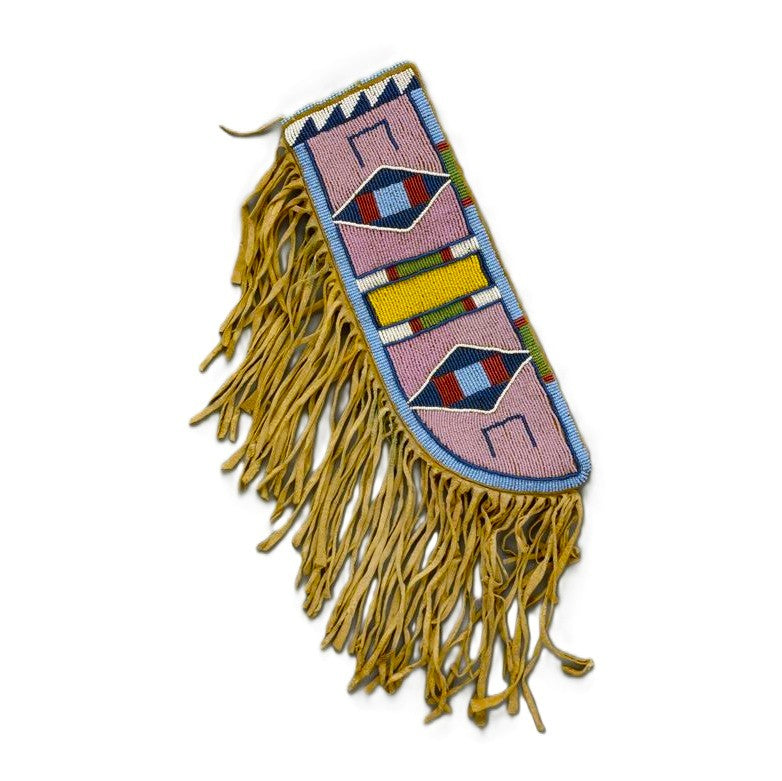 Native American Crow Beaded Knife Sheath for Powwow PWKN110