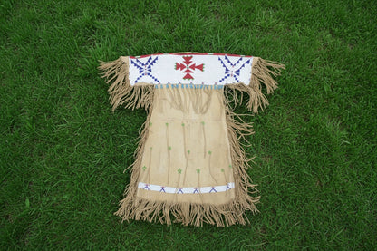 Native American Woman’s Beaded Yoke Dress for Powwow PWYD508