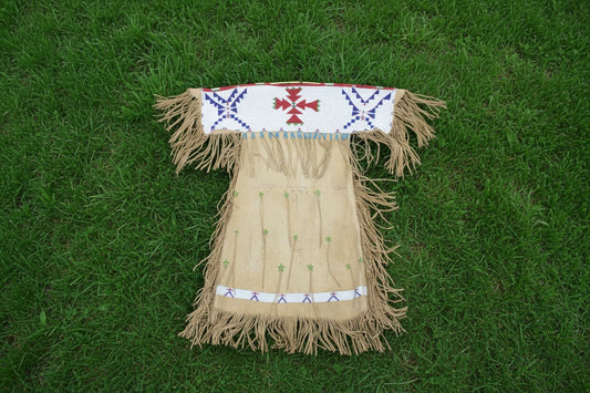 Native American Woman’s Beaded Yoke Dress for Powwow PWYD508