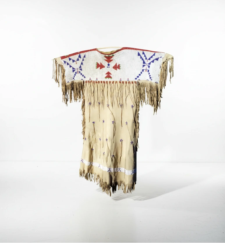 Native American Woman’s Beaded Yoke Dress for Powwow PWYD508
