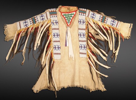 Native American Beaded War Shirt Powwow Regalia PWS133