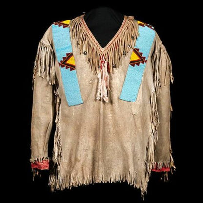 Native American Beaded War Shirt Powwow Regalia PWS135