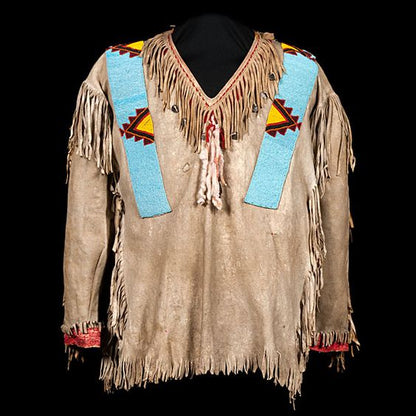 Native American Beaded War Shirt Powwow Regalia PWS135