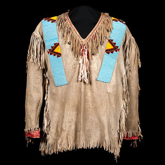 Native American Beaded War Shirt Powwow Regalia PWS135