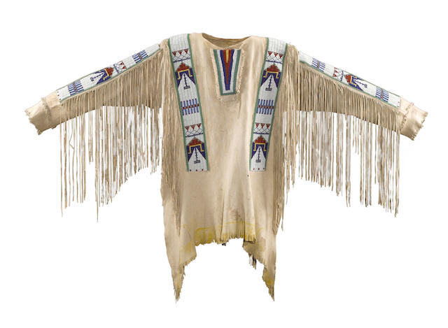 Native American Beaded War Shirt Powwow Regalia PWS138