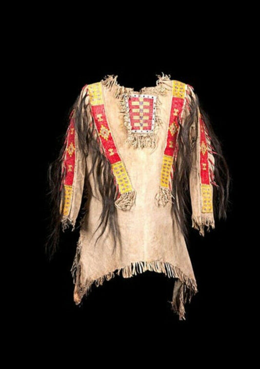 Native American Beaded War Shirt Powwow Regalia PWS140