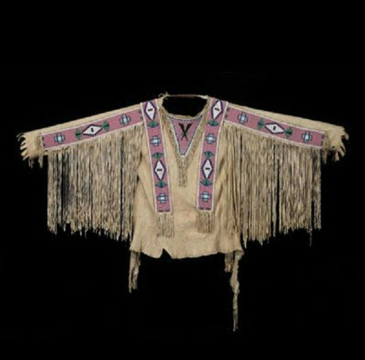 Native American Beaded War Shirt Powwow Regalia PWS150