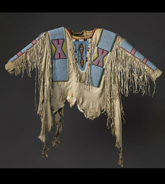 Native American Beaded War Shirt Powwow Regalia PWS160