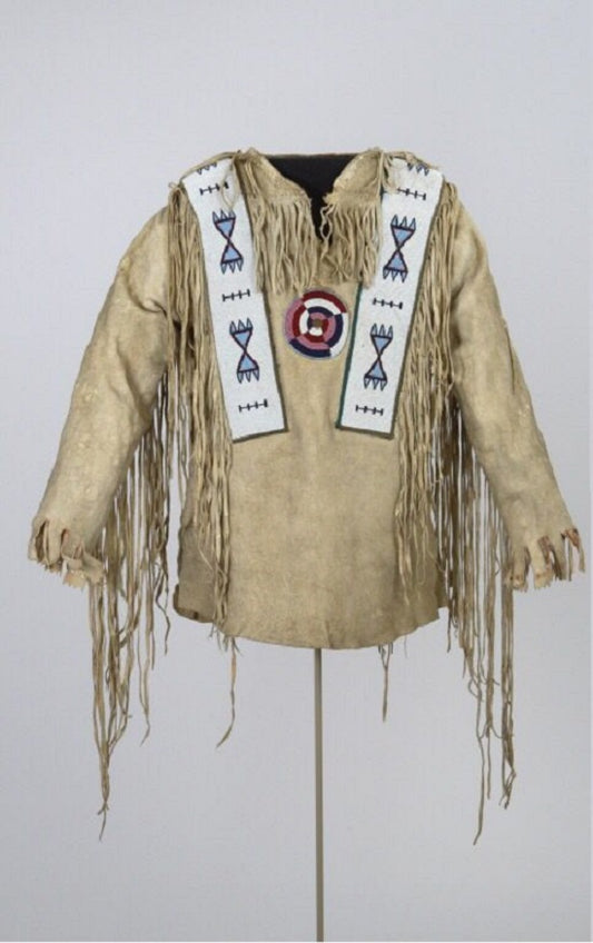 Native American Beaded War Shirt Powwow Regalia PWS173