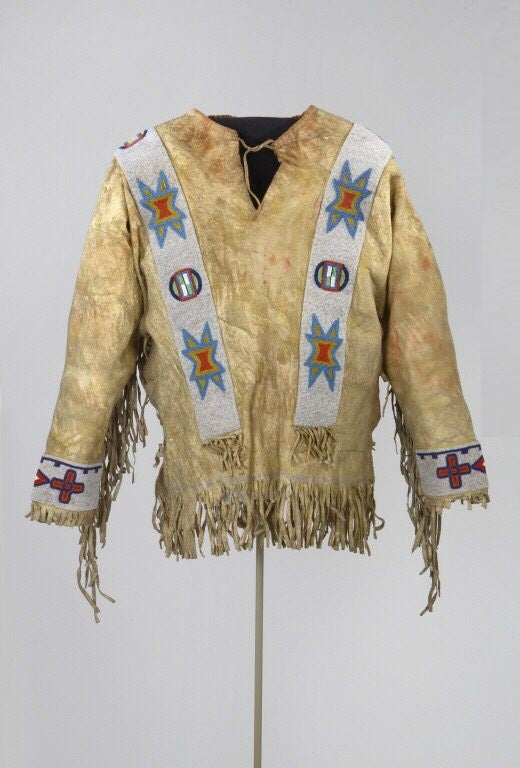 Native American Beaded War Shirt Powwow Regalia PWS174