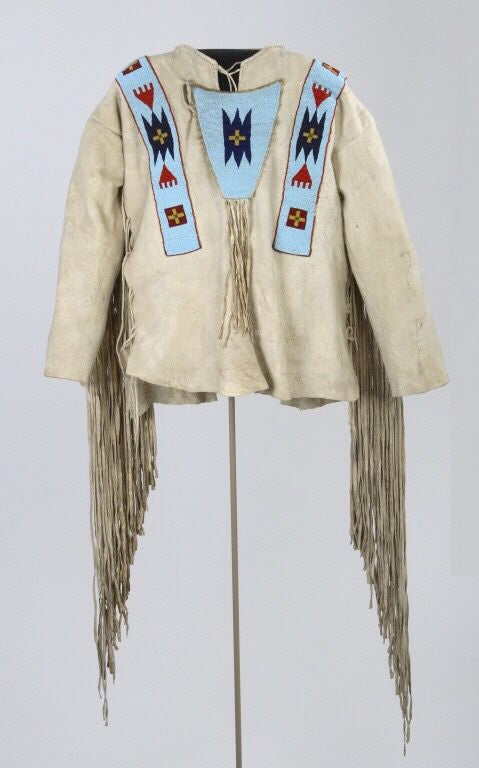 Native American Beaded War Shirt Powwow Regalia PWS176