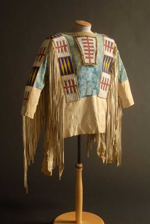 Native American Beaded War Shirt Powwow Regalia PWS527