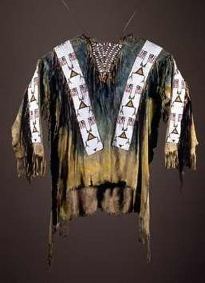 Native American Beaded War Shirt Powwow Regalia PWS60