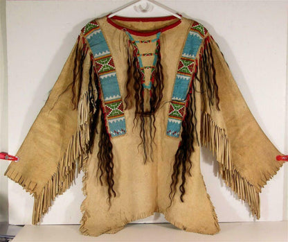 Native American Beaded War Shirt Powwow Regalia PWS651