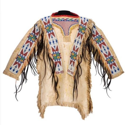 Native American Beaded War Shirt Powwow Regalia PWS75
