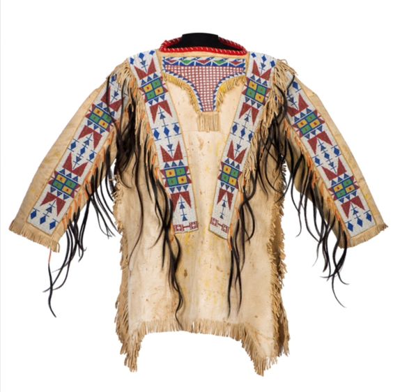Native American Beaded War Shirt Powwow Regalia PWS75