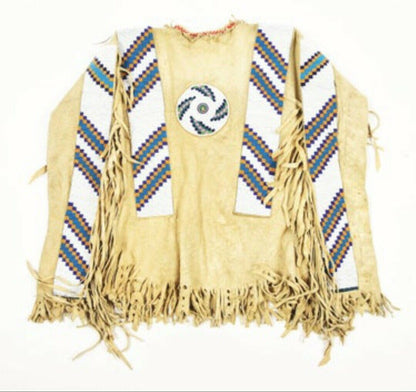 Native American Beaded War Shirt Powwow Regalia PWS886