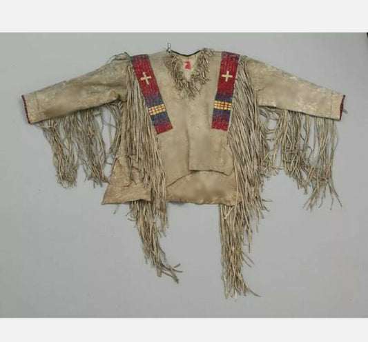 Native American Beaded War Shirt Powwow Regalia PWS899
