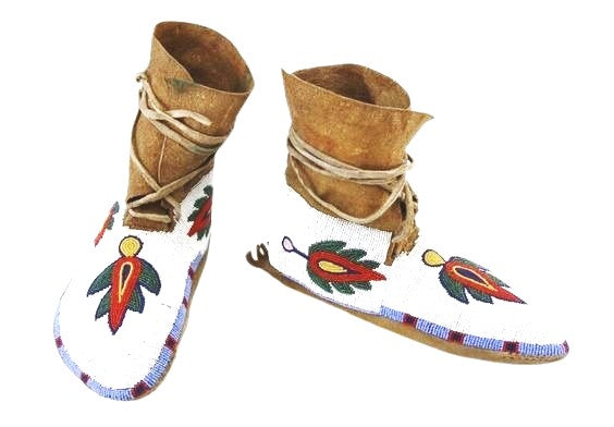 Native American Beaded Moccasin