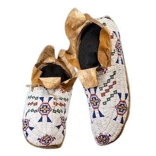 Native American Beaded Moccasin